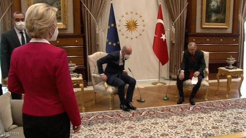 موقف محرج في قصر أردوغان