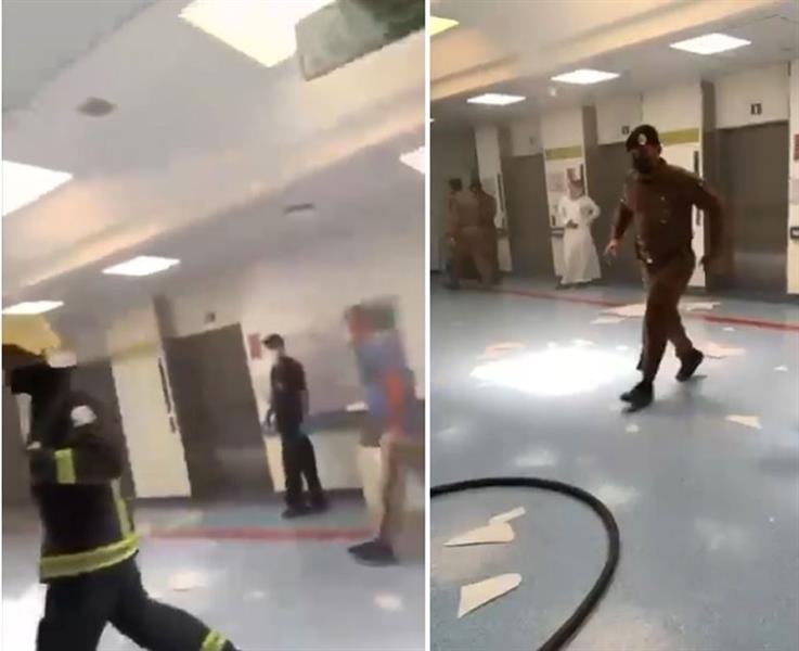 حريق مستشفى الملك سعود