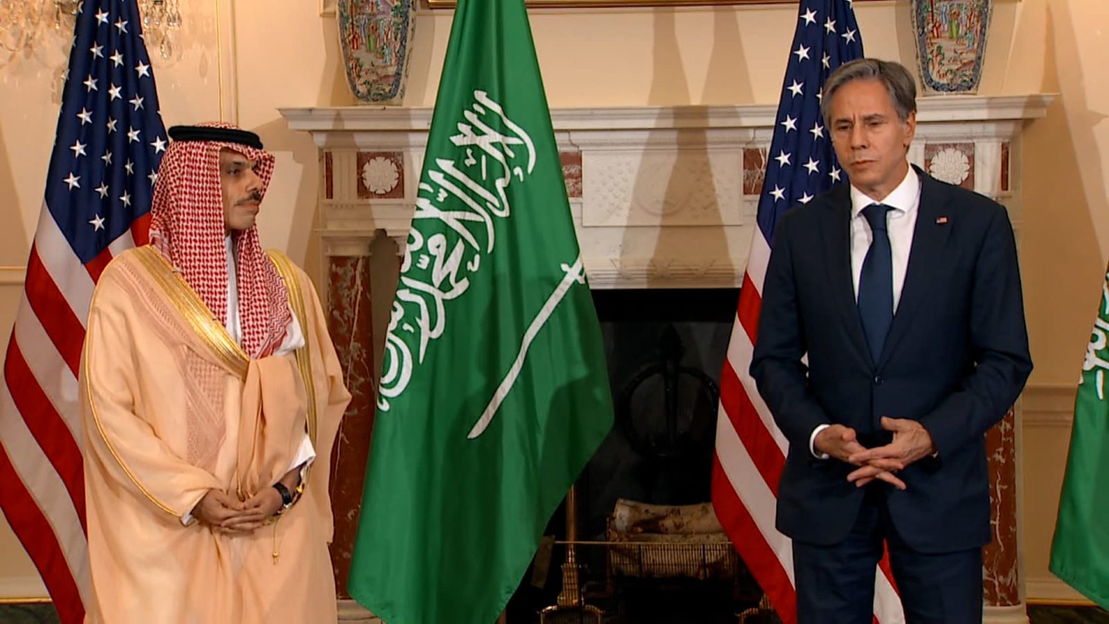 الأمير فيصل وبلينكن