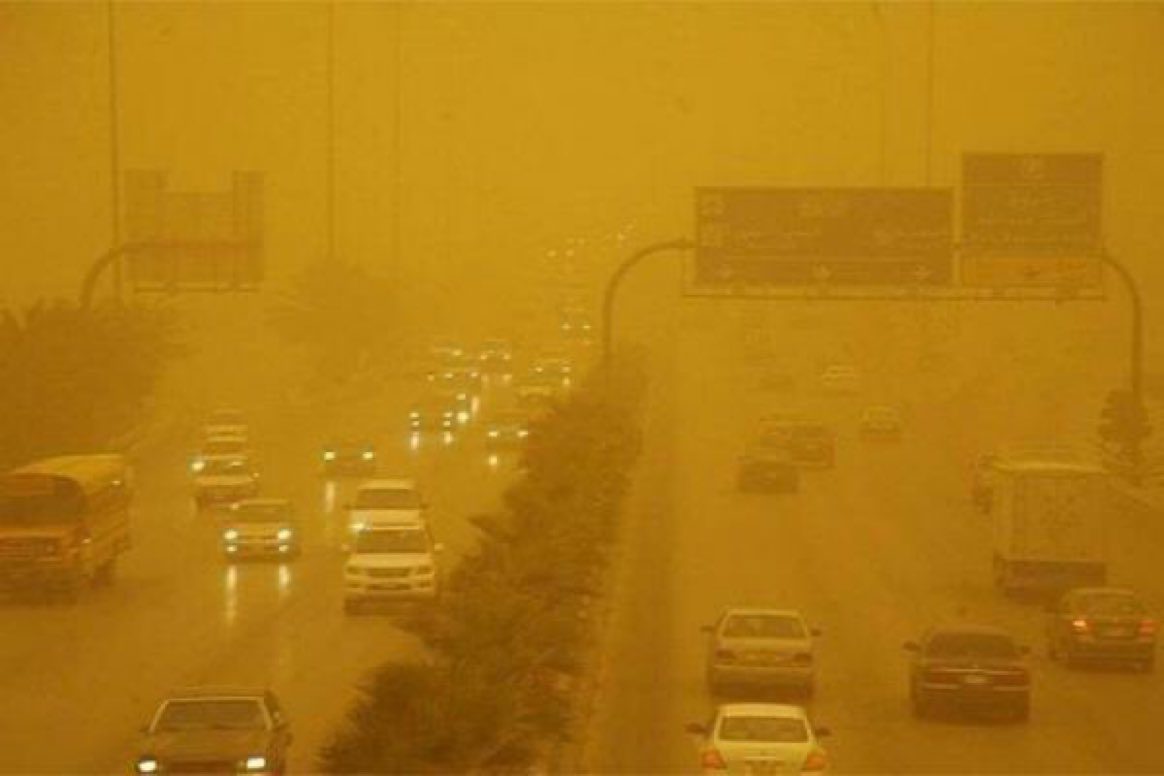 العاصفة الرملية في السعودية