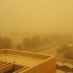 عاصفة الغبار في الكويت