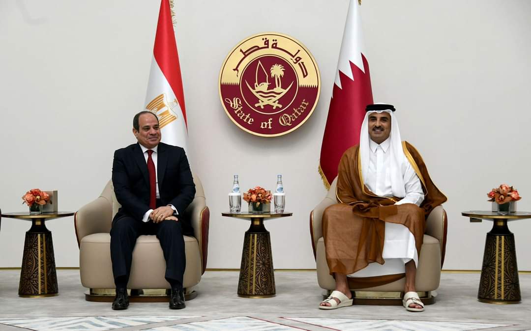 مذكرات التفاهم بين السيسي وأمير قطر