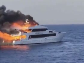 حريق مرسى علم