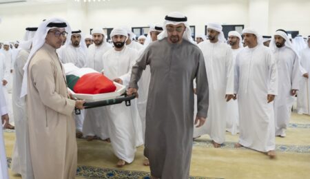 صلاة الجنازة سعيد بن زايد